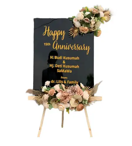 Papan Bunga Akrilik Sanden